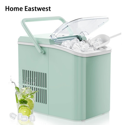 Home Eastwest Portable Ice Maker Machine with Handle&Basket&Handle,Auto-Cleaning
