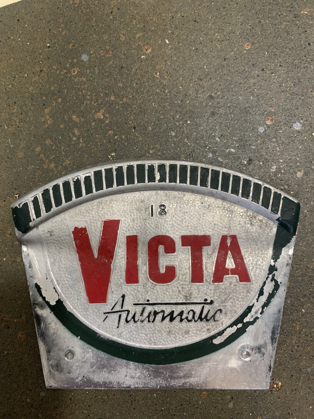 Victa 18 Rotomo Lawn Mower Badge Automatic