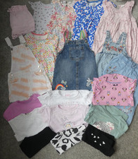 19 BABY GIRLS 18-24M SUMMER BUNDLE DRESSES/SHORTS/DUNGAREES/T-SHIRTS/TROUSERS