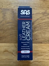 Shoe Soft Leather Cream SAS Bone Color Unused 2.5 Oz New In Box