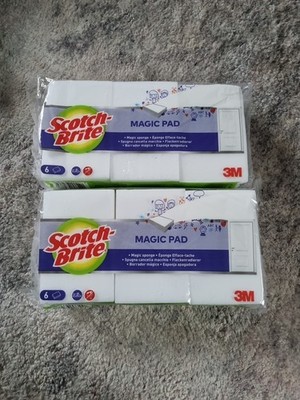 Scotch-Brite Magic Easy Radierschwamm, Melaminreiniger, Vorteilspackung mit 12 Pads