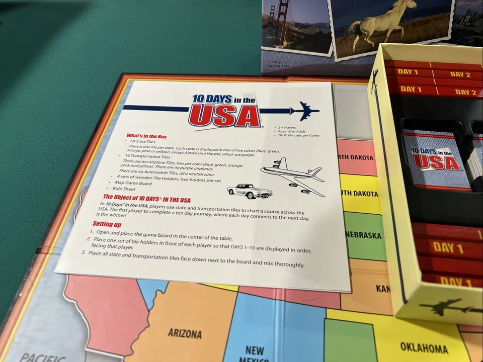 10 Days In The USA Board Game 100% Complete - Image 3 of 4