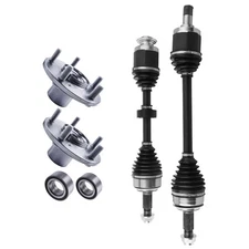 Front CV Axle Shaft+ Wheel Hub & Bearing Kit for Honda Acura TSX Accord 2.4L