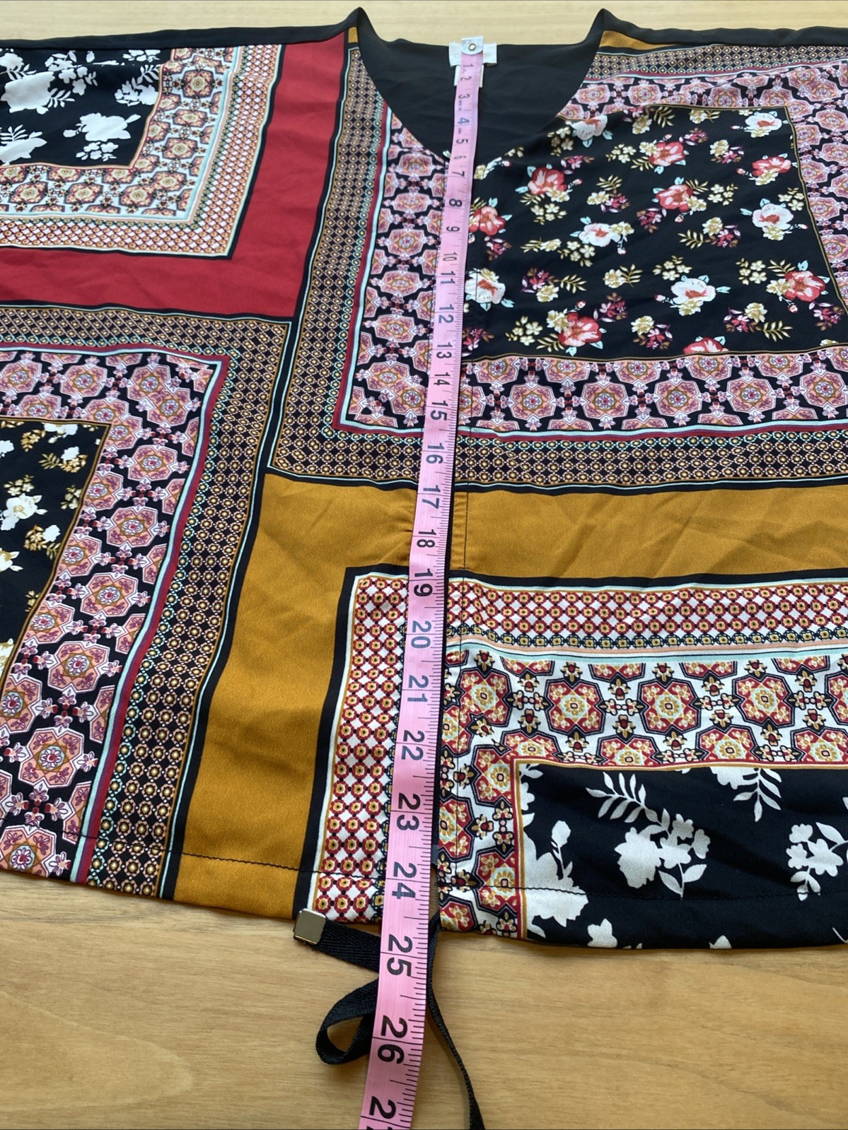 Chico’s Size3 Bohemian Patchwork Zip Front Top Ti… - image 15