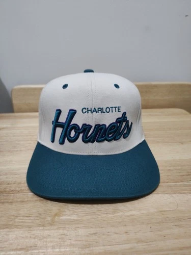 Vintage Charlotte Hornets Two Tone Twill Script Snapback Hat video thumbnail