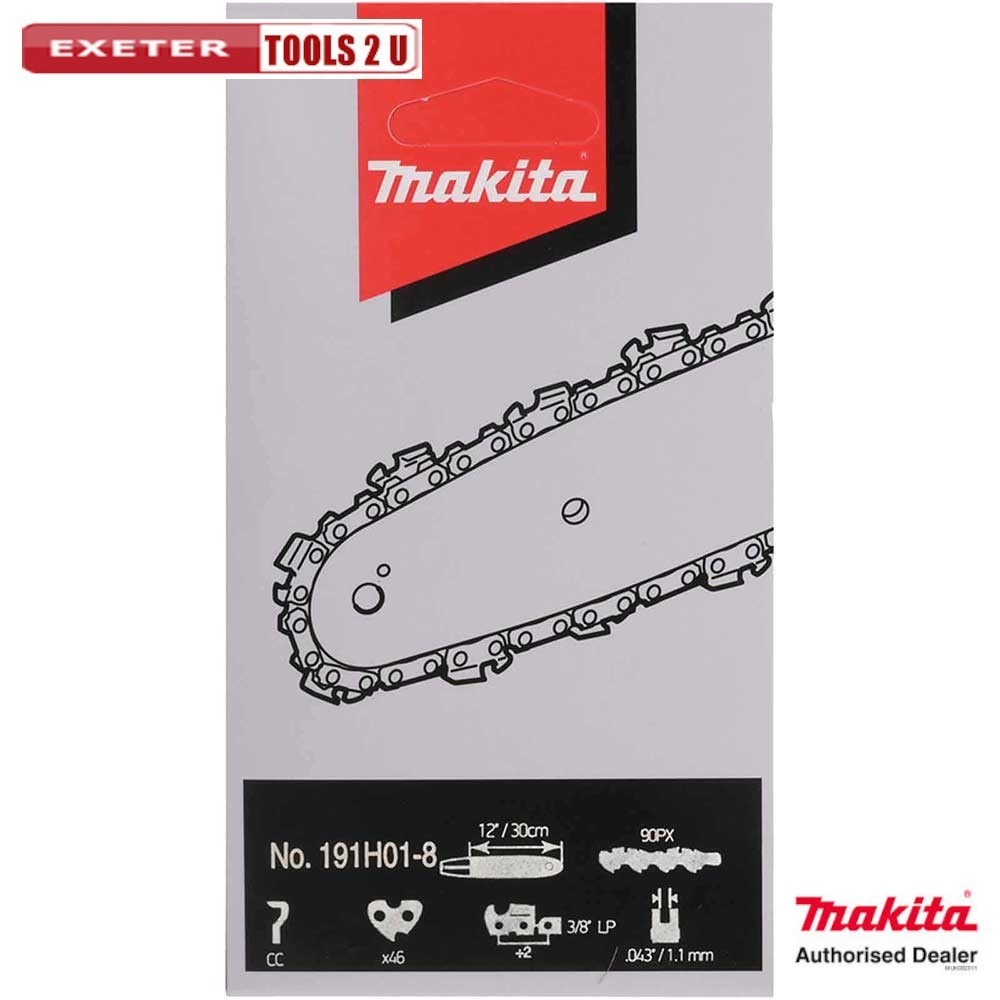 Makita Oregon 30cm 12"" Chainsaw Chain DUC306Z,DUC307Z,DUC302Z,UC3010A - 191H01-8