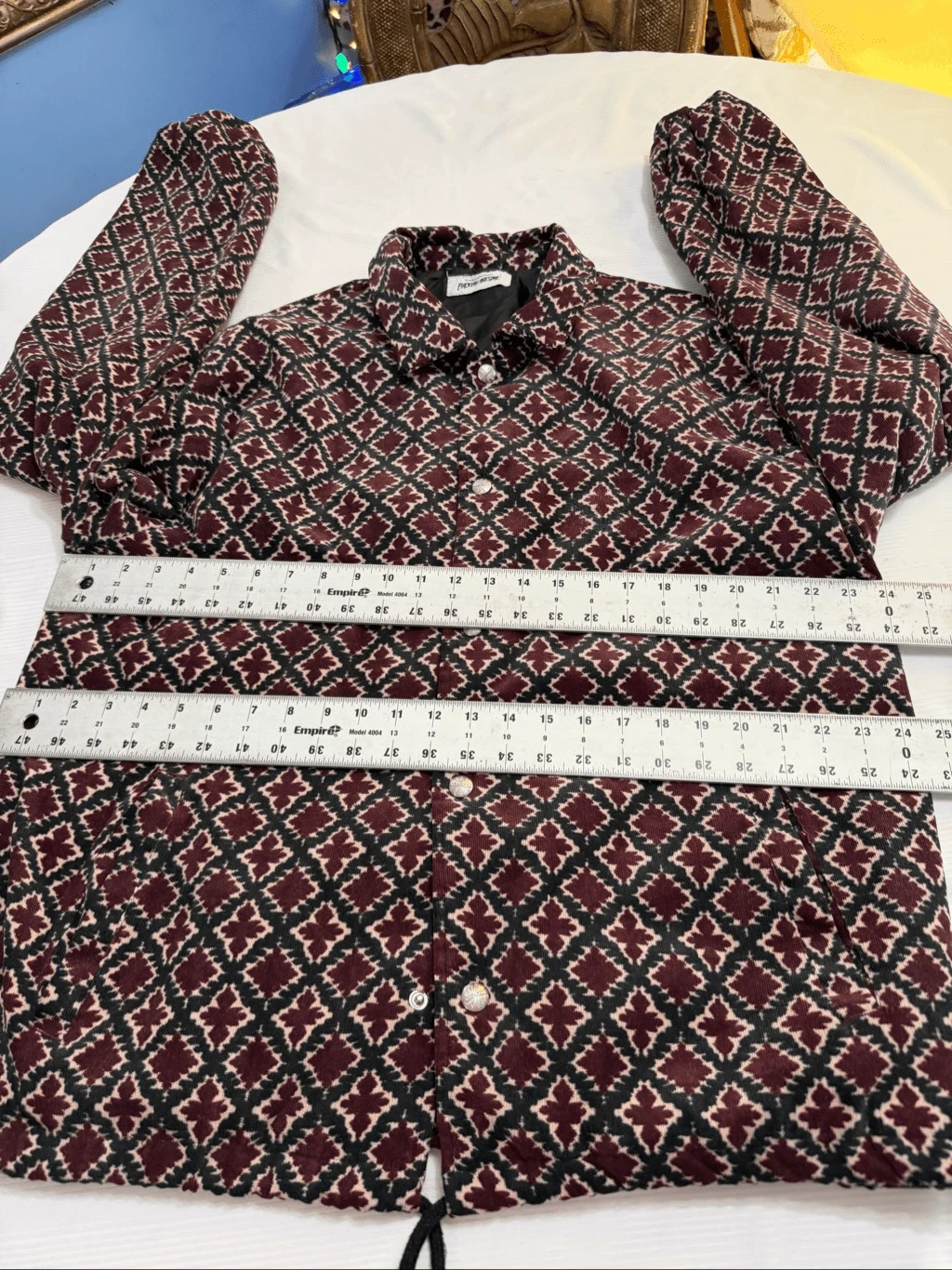F*cking Awesome Embroidered Eyes Coaches Jacket Size XL See Measurements - product detail image 7