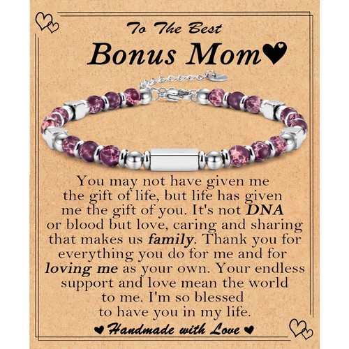Bonus Mom Mothers Day Gifts, Christmas Valentines Day Easter Birthday Gifts Stoc - Picture 1 of 7