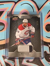 Nick Suzuki 17/25 Ebony Material 2023-24 UD Engrained Montreal Canadiens (JD1)