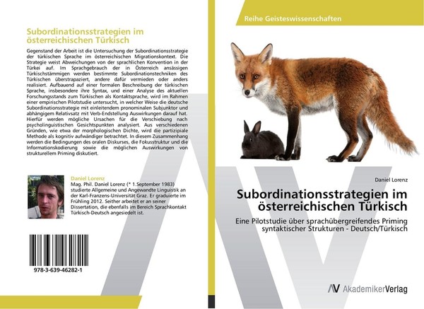 Subordinationsstrategien Im öSterreichischen TüRkisch Daniel Lorenz-image