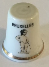 Bruxelles Thimble Vintage Souvenir Collectible