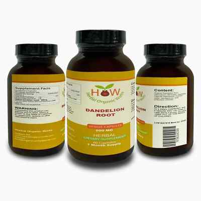 Dandelion Root capsules Kidney Cleanse
