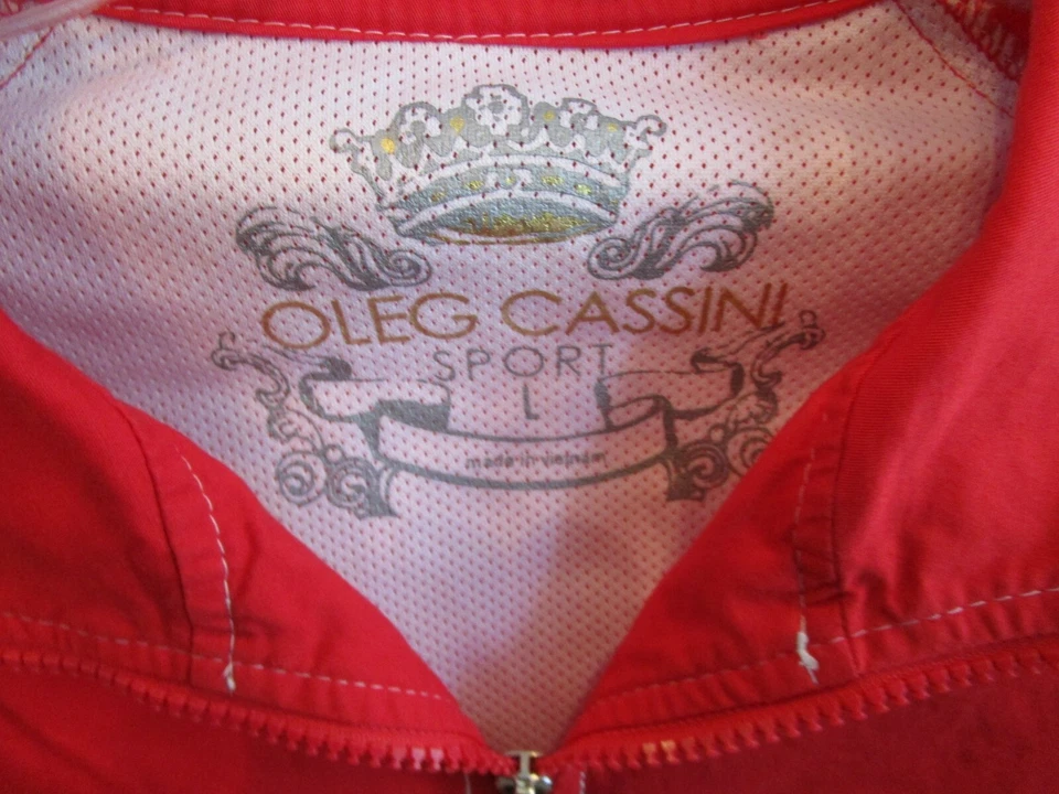 Ropa: Chaqueta roja deportiva vintage Oleg Cassini para mujer L Foto 2 de 3