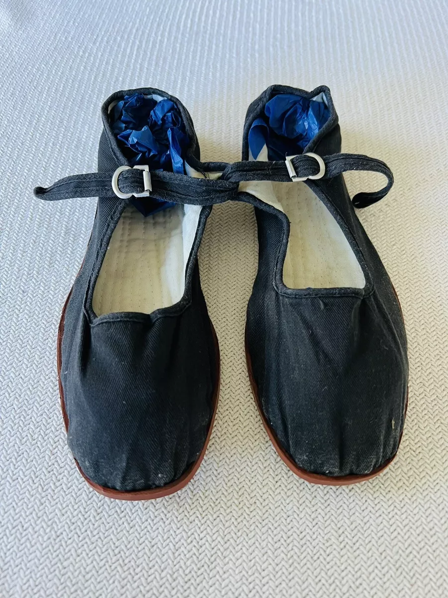 Women s Mary Jane Cotton Chinese Shoes New Old Stock Vintage