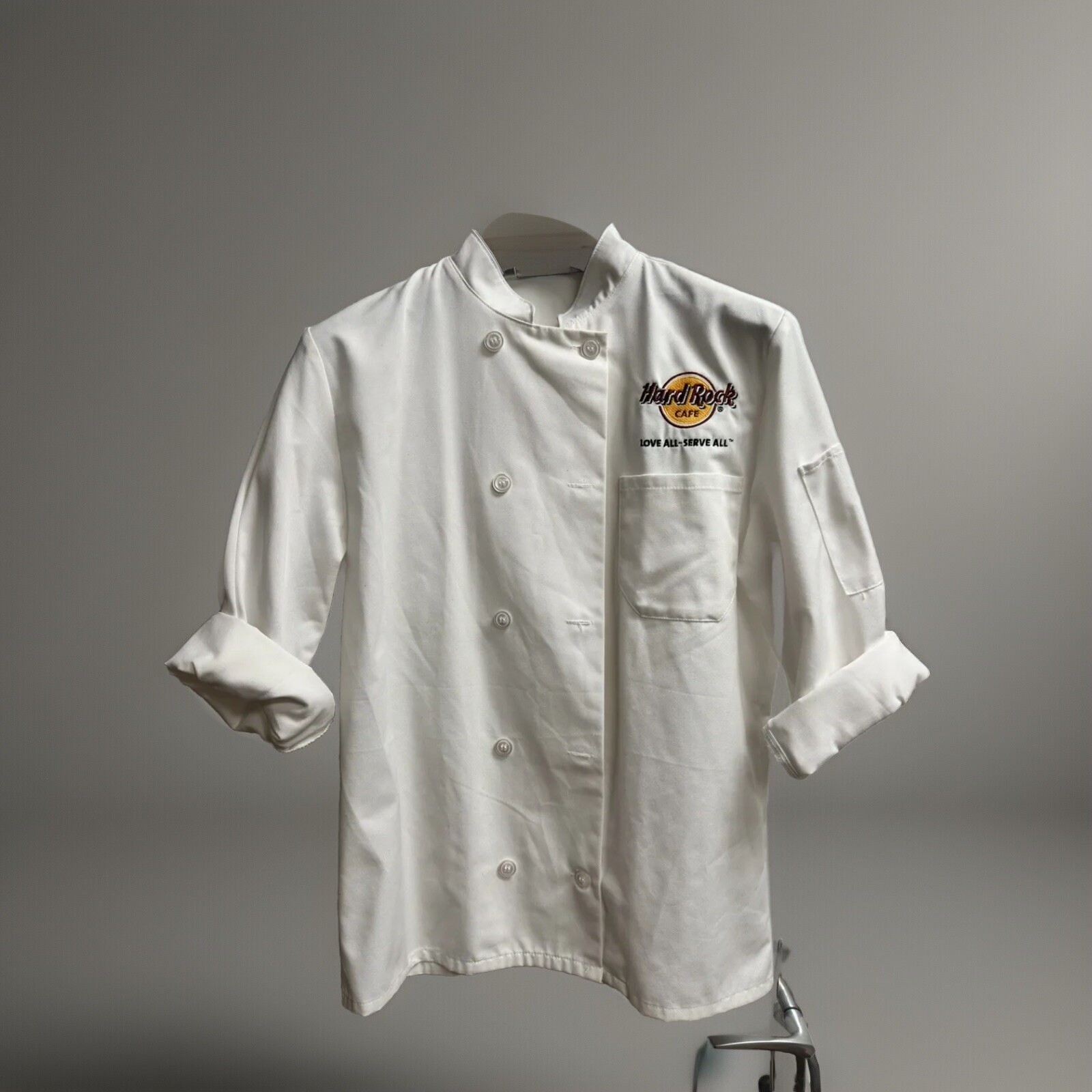 HARD ROCK CAFE Staff Chef Jacket Uniform Unisex weiß / Kochjacke