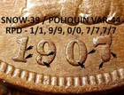 1907 Indian Head Cent - VF+ SNOW-39 / POLIQUIN VAR-44, REPUNCHED DATE (H803)