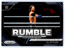A.J. Styles 2024 Panini Prizm WWE Rumble Performances Card #15