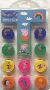 Peppa Pig Regali Di Natale.Peppa Pig Confezione Di 10 Gomme Per Cancellare Festa Di Compleanno Borsa Filler Cancelleria Regali Natale Ebay