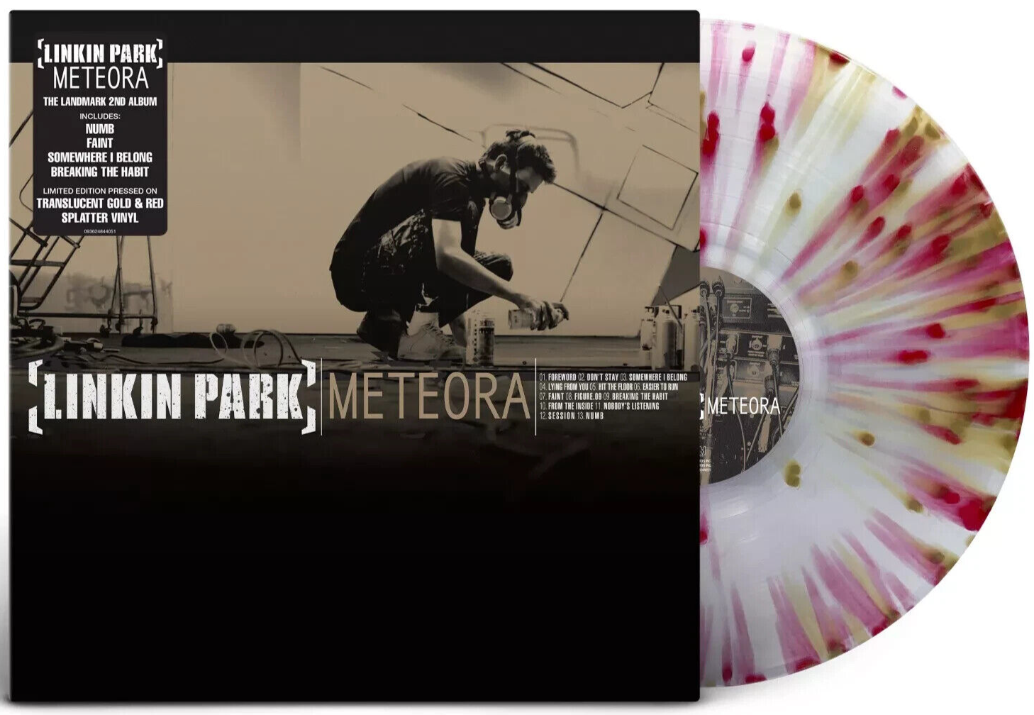 Linkin Park | Meteora | Vinyl LP - Gold & Red Splatter - Image 4