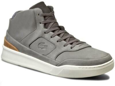 LACOSTE EXPLORATEUR MID 316 CAM 47 HERREN LEDER SNEAKER GRAU NEU  OVP