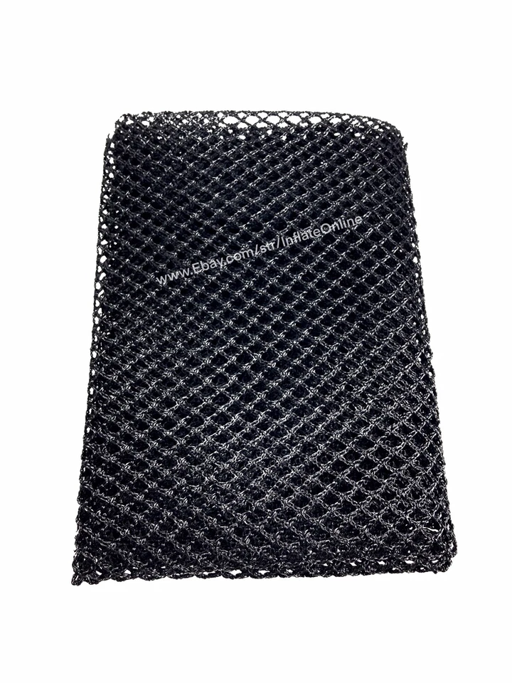 Bounce House Netting 2'x2' Black Mesh For Repairs Window Commercial Inflatables - Image 3 of 4