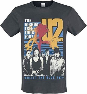 Amplified U2 Bullet The Blue Sky Herren T-Shirt anthrazit U2 Classic Tee Shirt