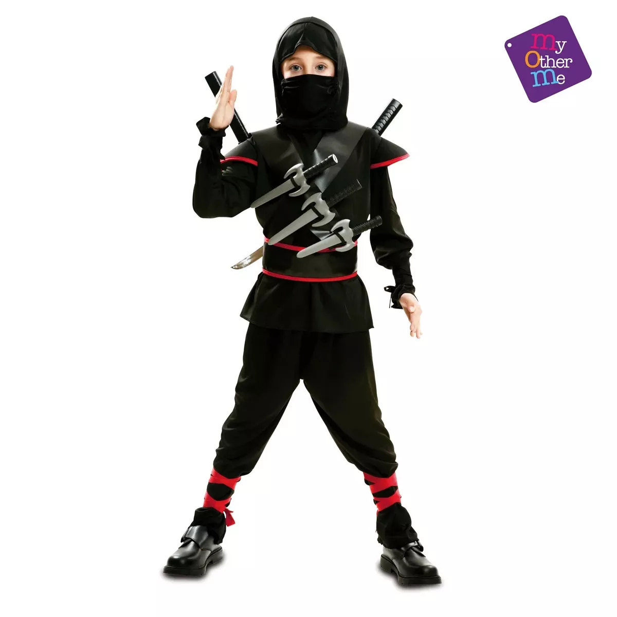 My Other Me Costume da Ninja Killer Nero Bambino 3-4 Anni