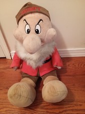 Vintage Disney Grumpy Snow White and The Seven Dwarfs 27  Stuffed Plush Doll