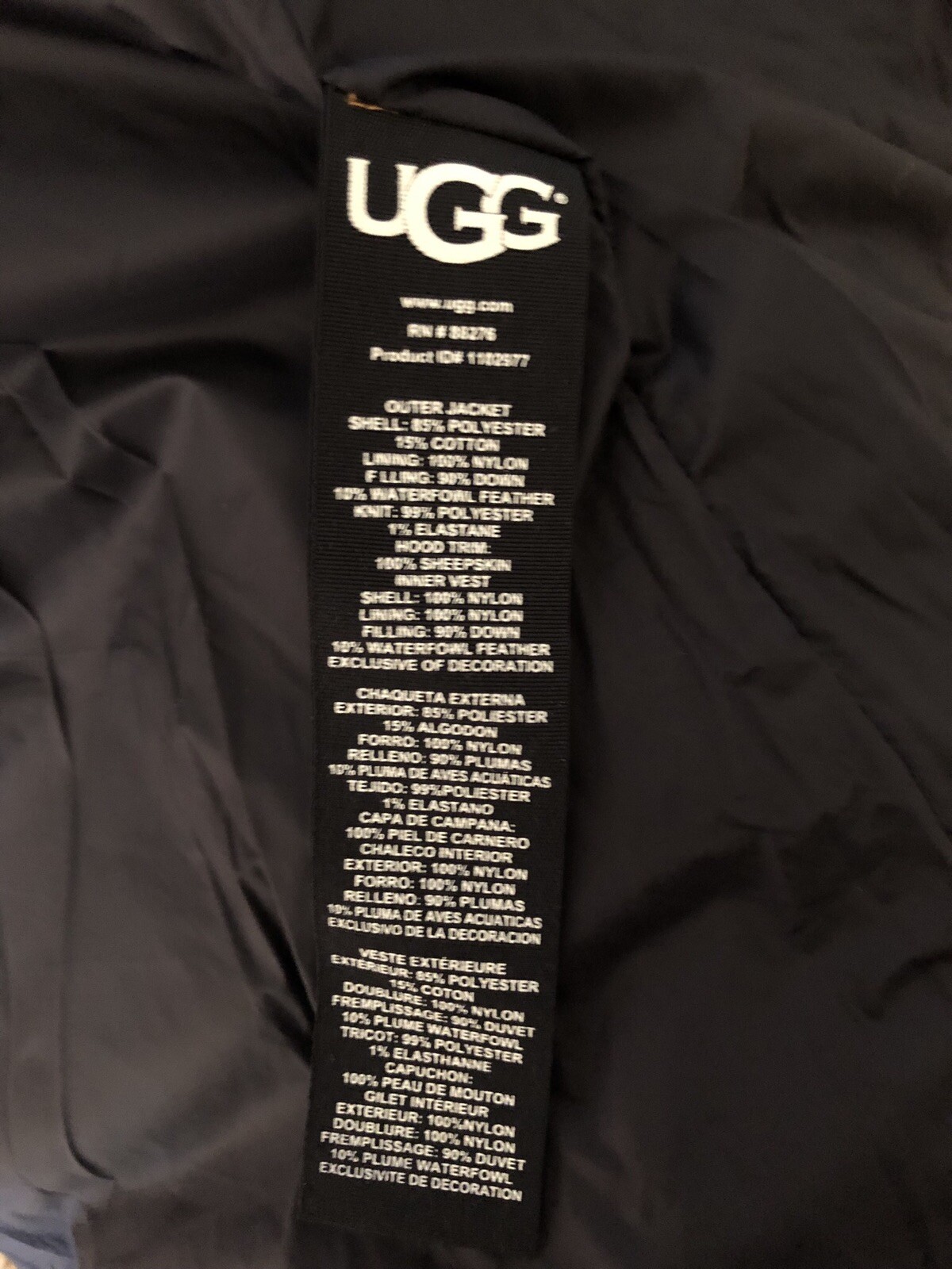 UGG MEN BUTTE PARKA BLACK 3-IN-1 WATERPROOF HOODED JACKET COAT WITH VEST Sz L image 10
