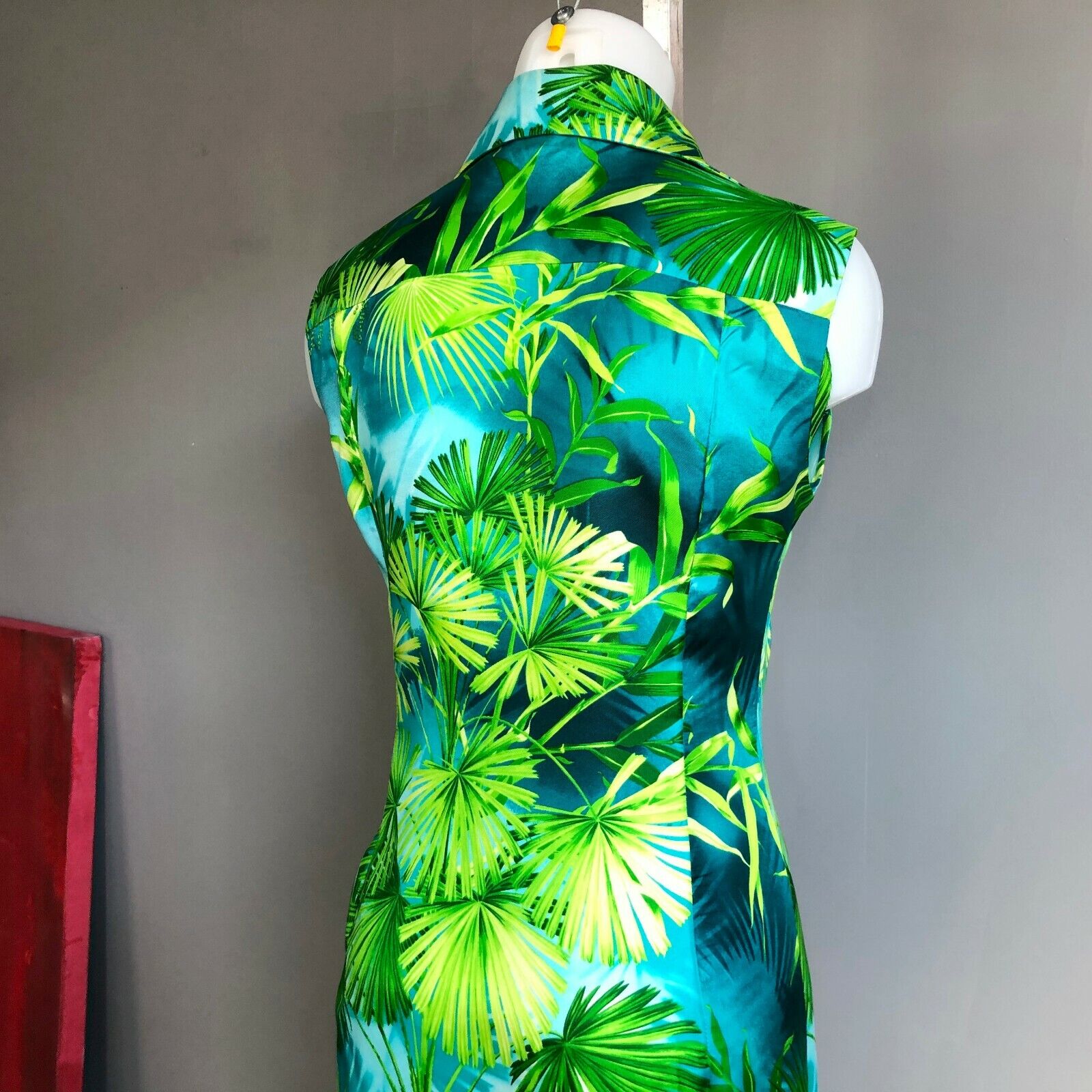 GIANNI VERSACE jungle print dress silk size IT 42… - image 10