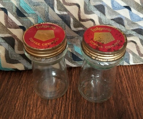 old folgers coffee jars
