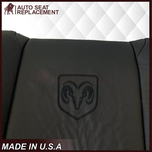 Fits 2009 2010 2011 2012 Dodge Ram Laramie Syn. Leather Seat Cover Slate Gray - Bild 9 von 27