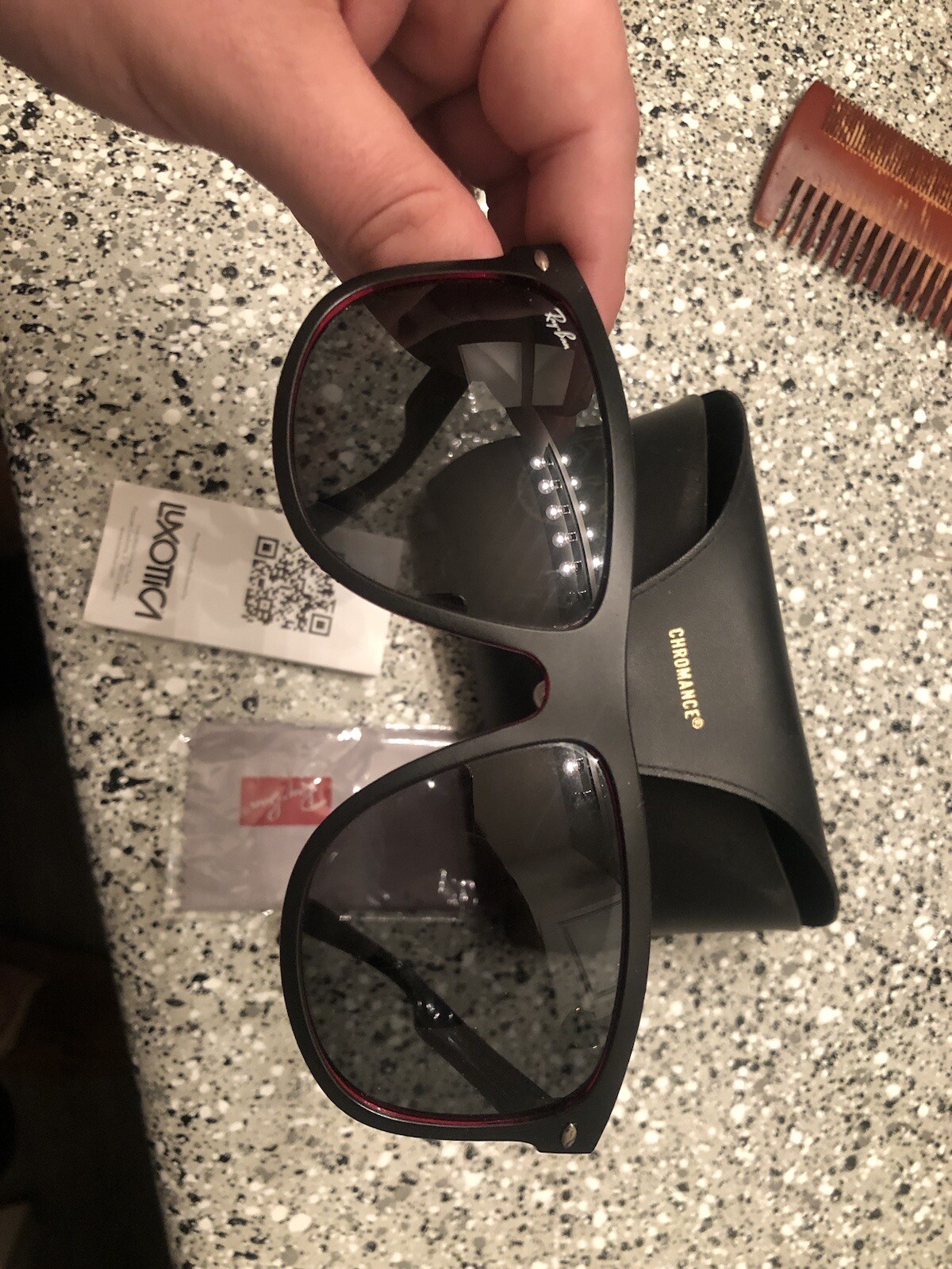 Ray-Ban RB4147 Matte Black And Clear
