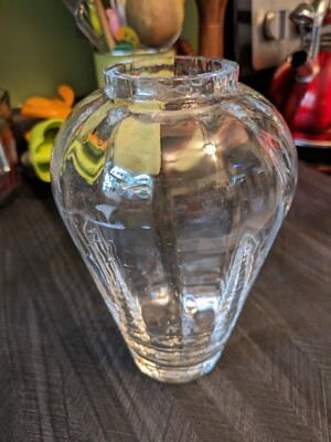Vintage Lenox Clear Crystal Flower Vase - RARELY USED | eBay display picture 1