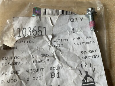 GENUINE VAUXHALL multi model and use      M6 X 16 SCREW 11103651