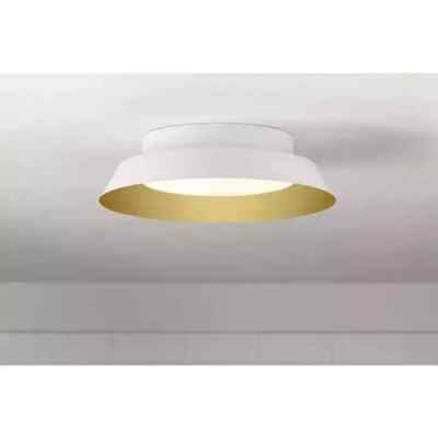 Home Decorators Collection Delaney 13 in. White LED Flush Mount DSHD19548F