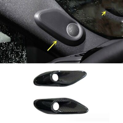 For Toyota Crown 2023-2024Carbon Fiber Front Window Speaker A Pillar Cover Trim