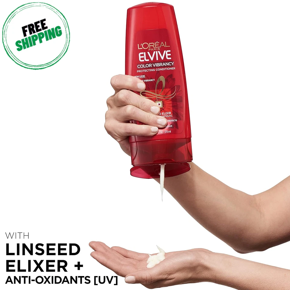 Loreal Paris Elvive Color Vibrancy Protecting Shampoo & Conditioner, 28 Fl OzX2 - Image 4 of 4