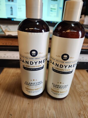 Dandymen Clarifying Shampoo & Conditioner Tea Tree Oil 11.83 oz Duo NEW!!
