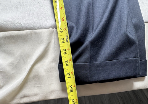 Ralph Lauren Blue Label Herren Anzughose Größe 36x32 Plissee Bündchen Saum Büro 28-4 - Bild 10 von 10