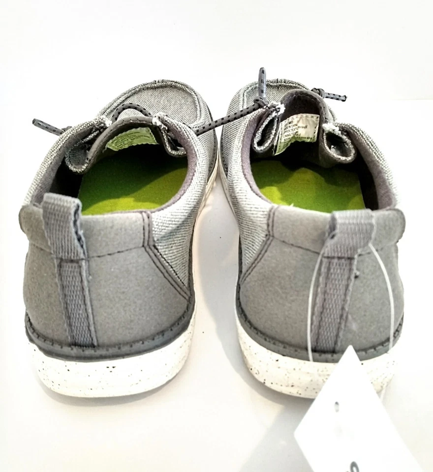 SONOMA Boys Shoes Size 2 Grey Canvas Slip On NWT - Image 3 of 4