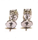 GIA EGL certified 14k white gold .91CT diamond stud earrings SI3 I1 G I NATURAL — photo 5