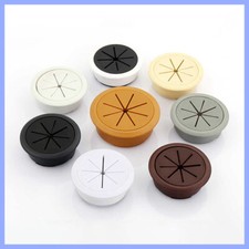50/53/60/80 mm PC Computer Desk Plastic Grommet Table Cable Tidy Wire Hole Cover