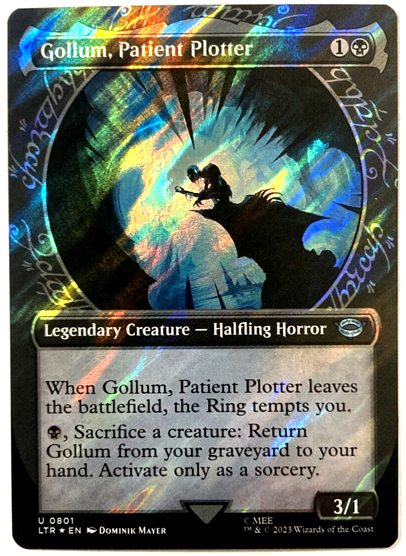 MTG Gollum, Patient Plotter *SHOWCASE SURGE FOIL* The Lord of the Rings  0801 NM | eBay