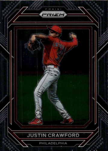 2023 Panini Prizm Justin Crawford #42 Philadelphia Phillies