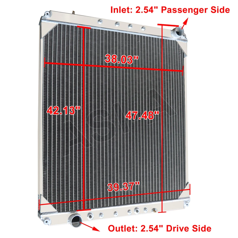 For 2008-2013,2009 2011 Freightliner Cascadia Columbia 3 Rows Aluminum Radiator Foto 2 de 4