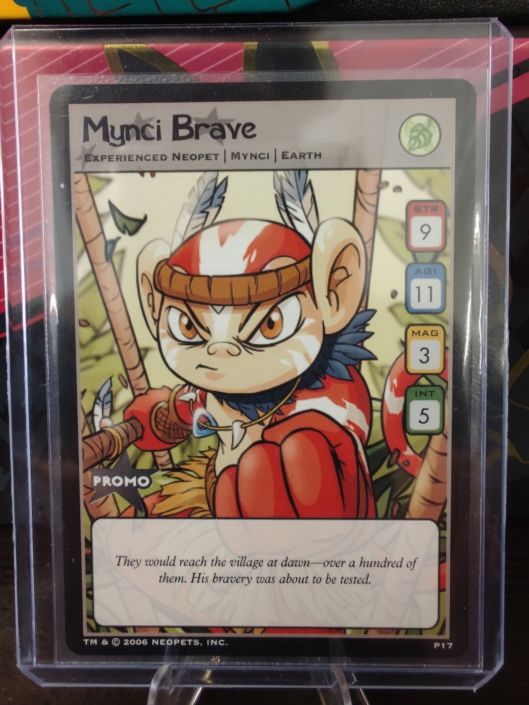 Neopets Promo 2006 P17 Mynci Brave Game Card eBay