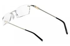 FRED LUNETTES 8329 SAMOA F1 001 Palladium  Rimless Frames Eyeglasses 53-17-140
