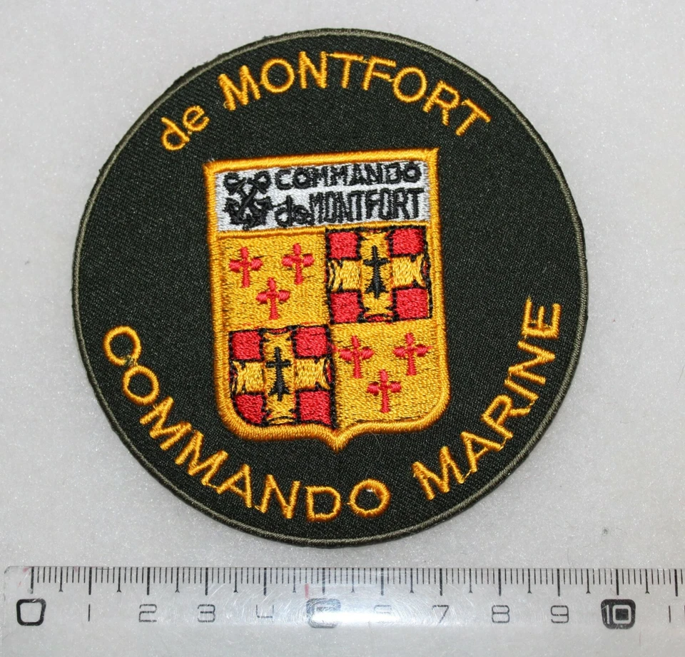 insigne du commando Marine De Montfort, force spéciale ,FUSCO,béret vert