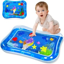 Baby Tummy Water Mat, Portable Blue 